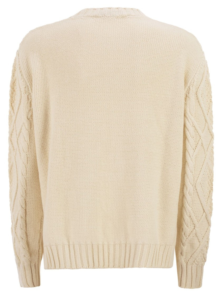 Max Mara Wkdtenore - Cotton Jumper With Cables