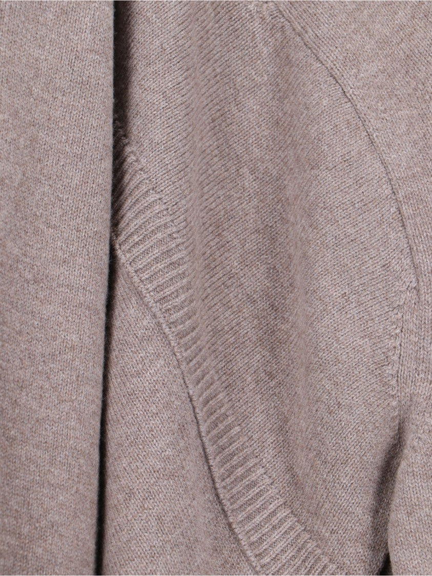 Niccolò Pasqualetti Asymmetrical Unstructured Sweater In Beige