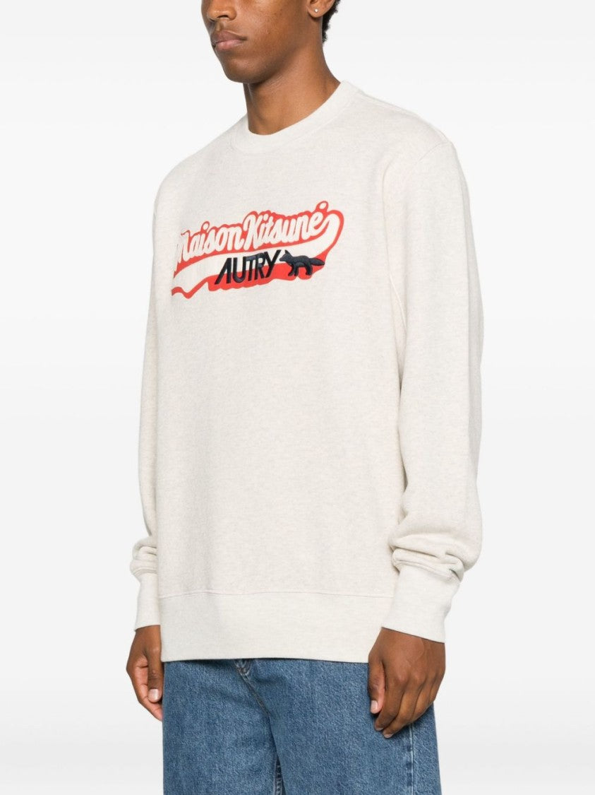 Autry Rgrey Cotton Sweatshirt With Bold Logo
