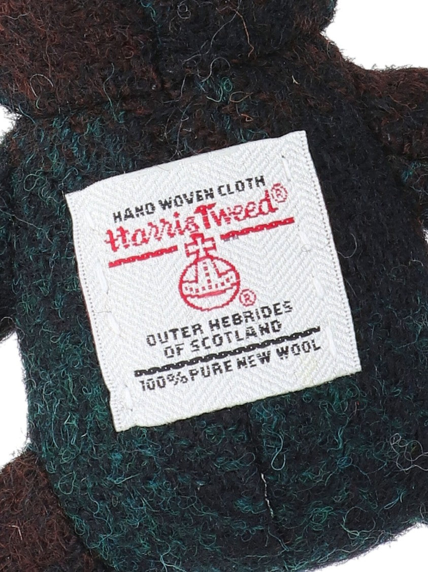 Vivienne Westwood Compact Black Keychain With Smooth Finish