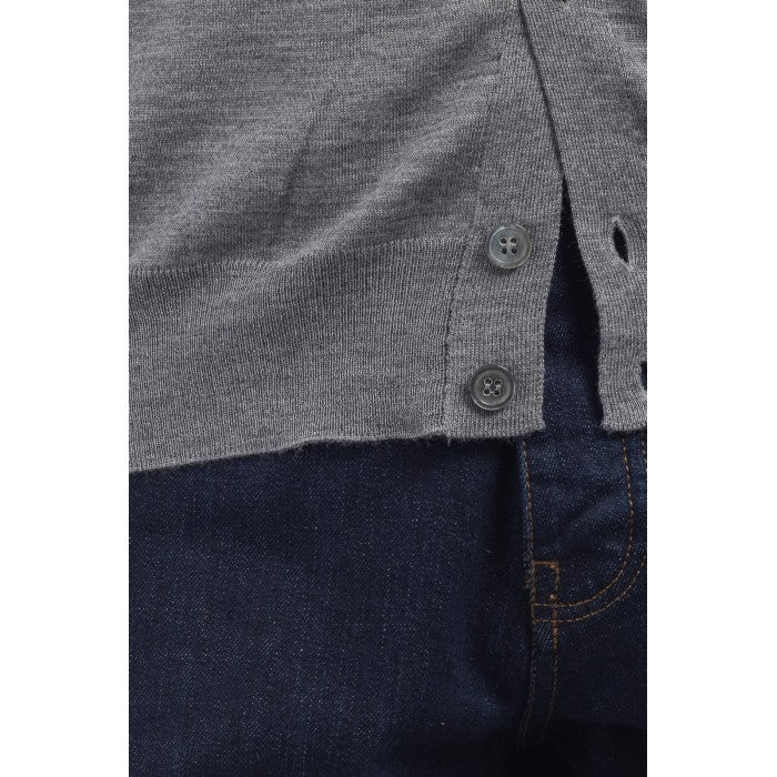 Filippo De Laurentiis Fine Knit Cardigan With High Collar