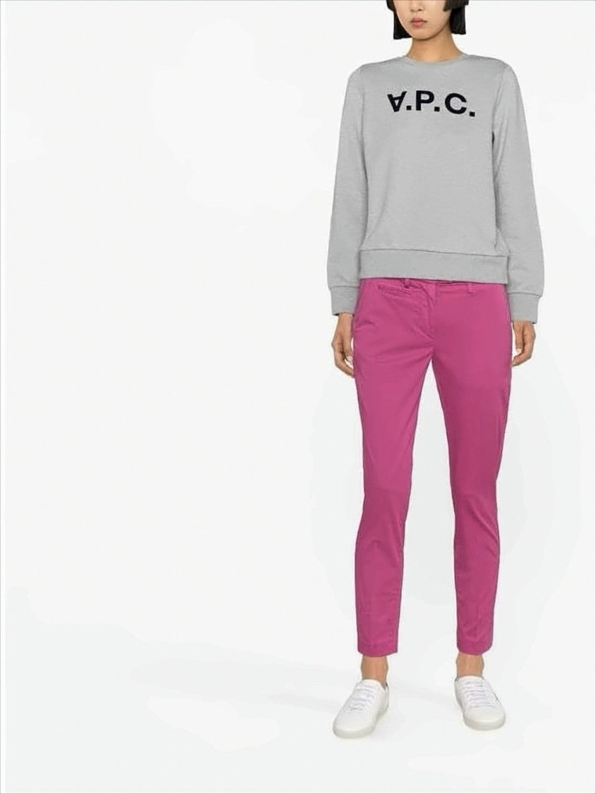 A.P.C. Heathered Grey Long-Sleeve Sweatshirt