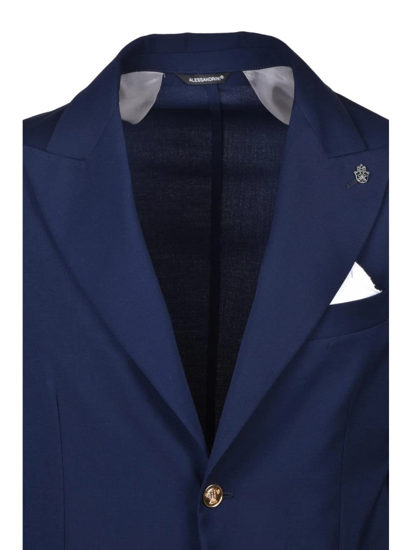 Daniele Alessandrini Blazer Jacket Polyester Viscose Elastane - Multicolor