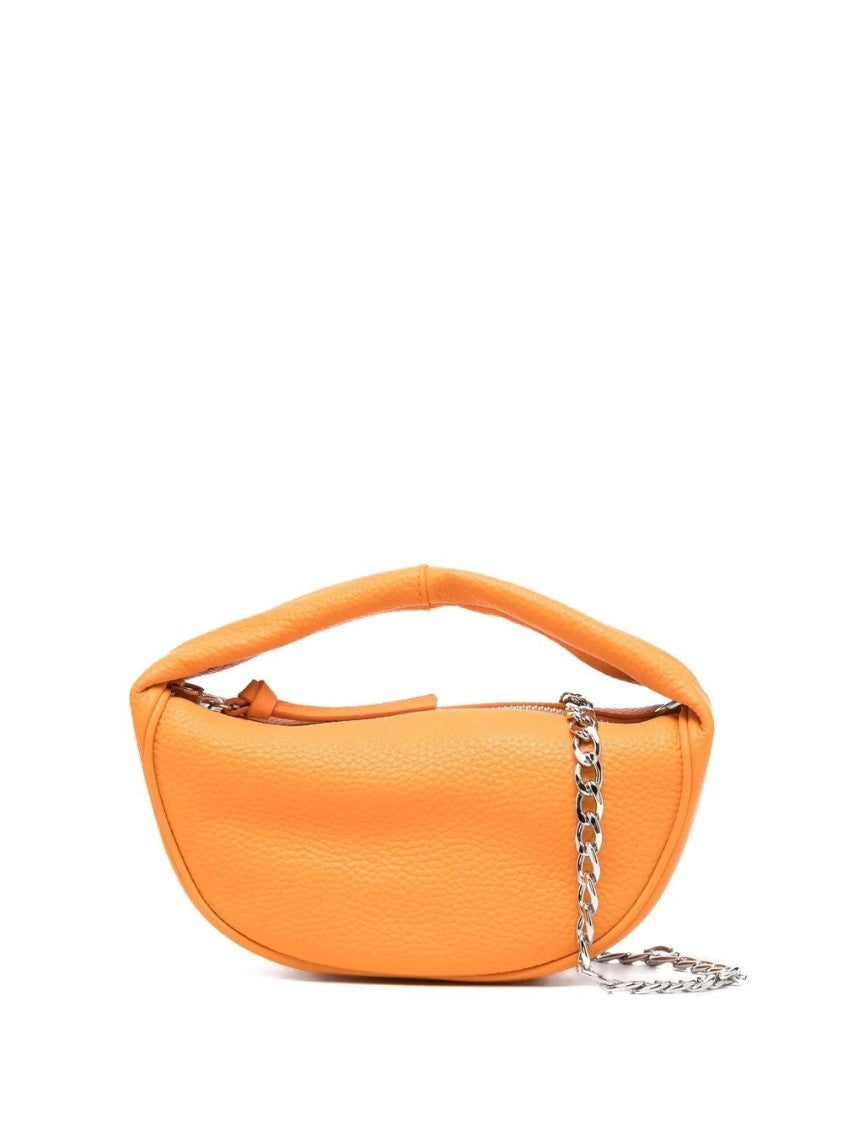 By Far Baby Cush Orange Leather Bag