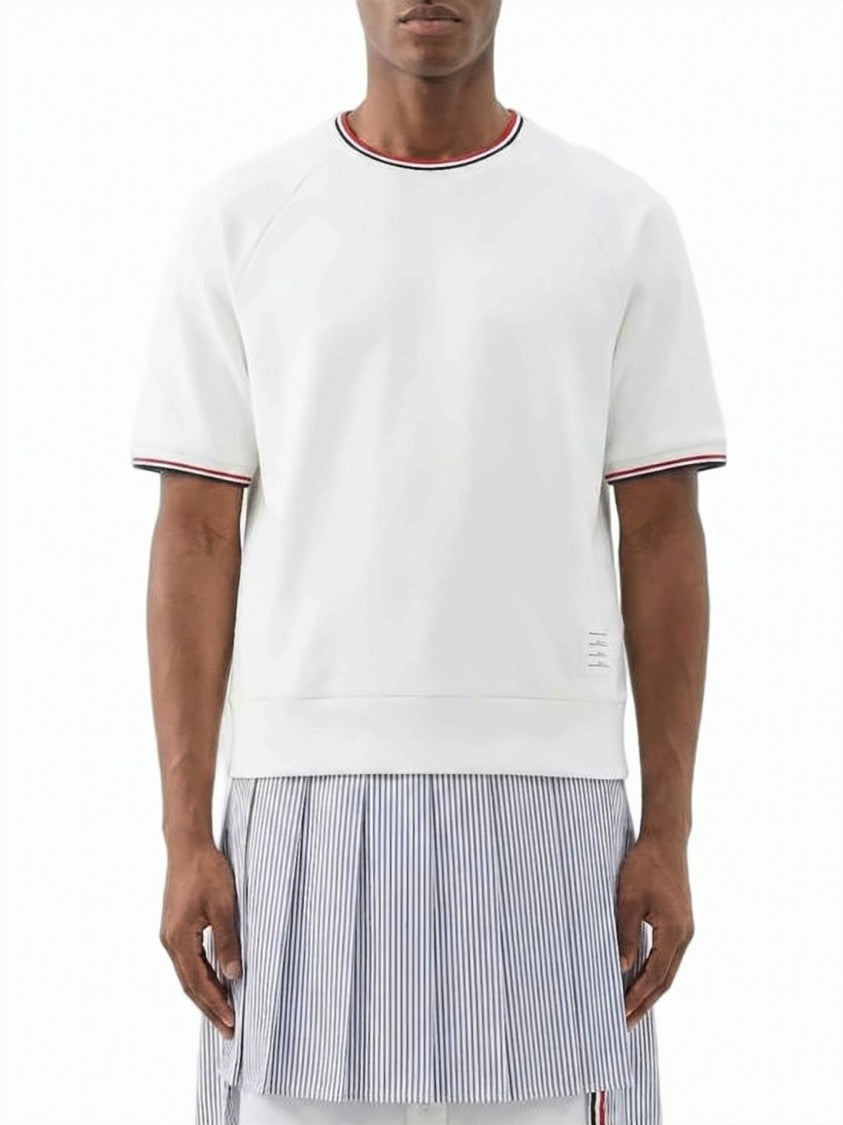 Thom Browne Boxy Fit White Cotton Thom Browne T-Shirt