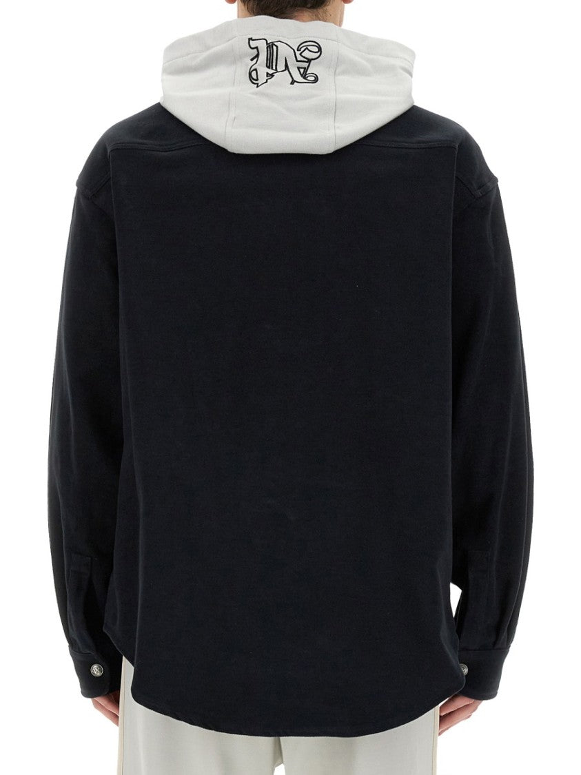 Palm Angels Shirt-Jacket With Monogram