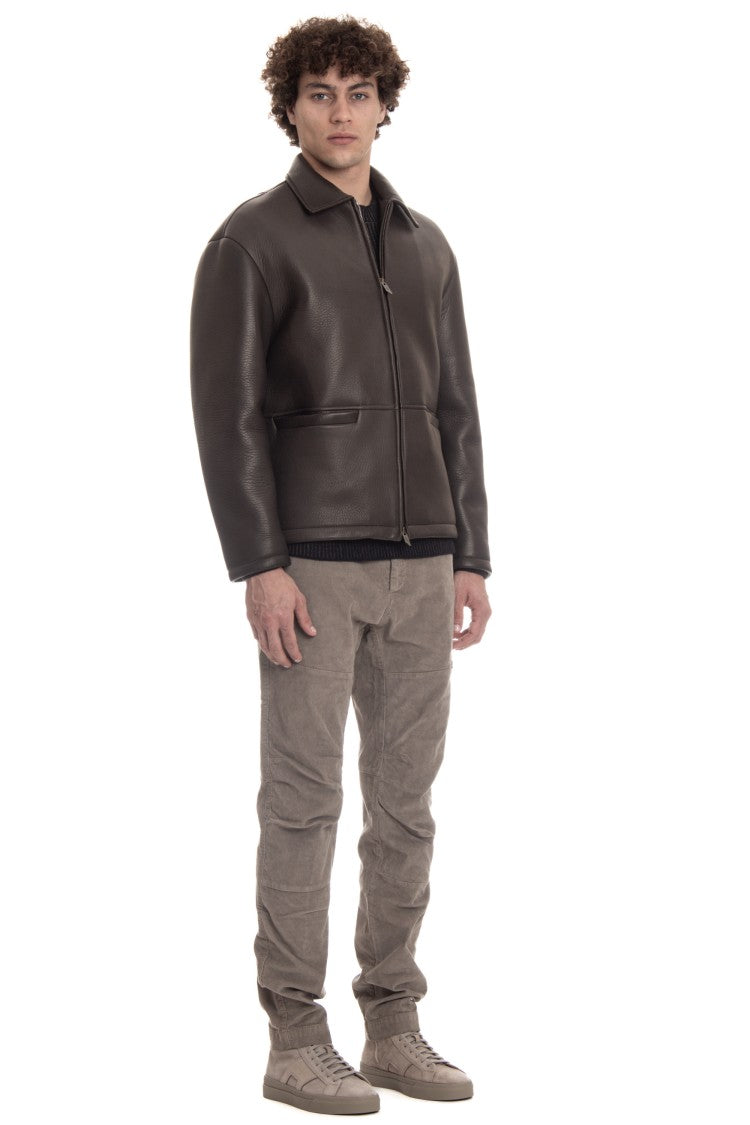 Salvatore Santoro Nappa Leather Work Jacket