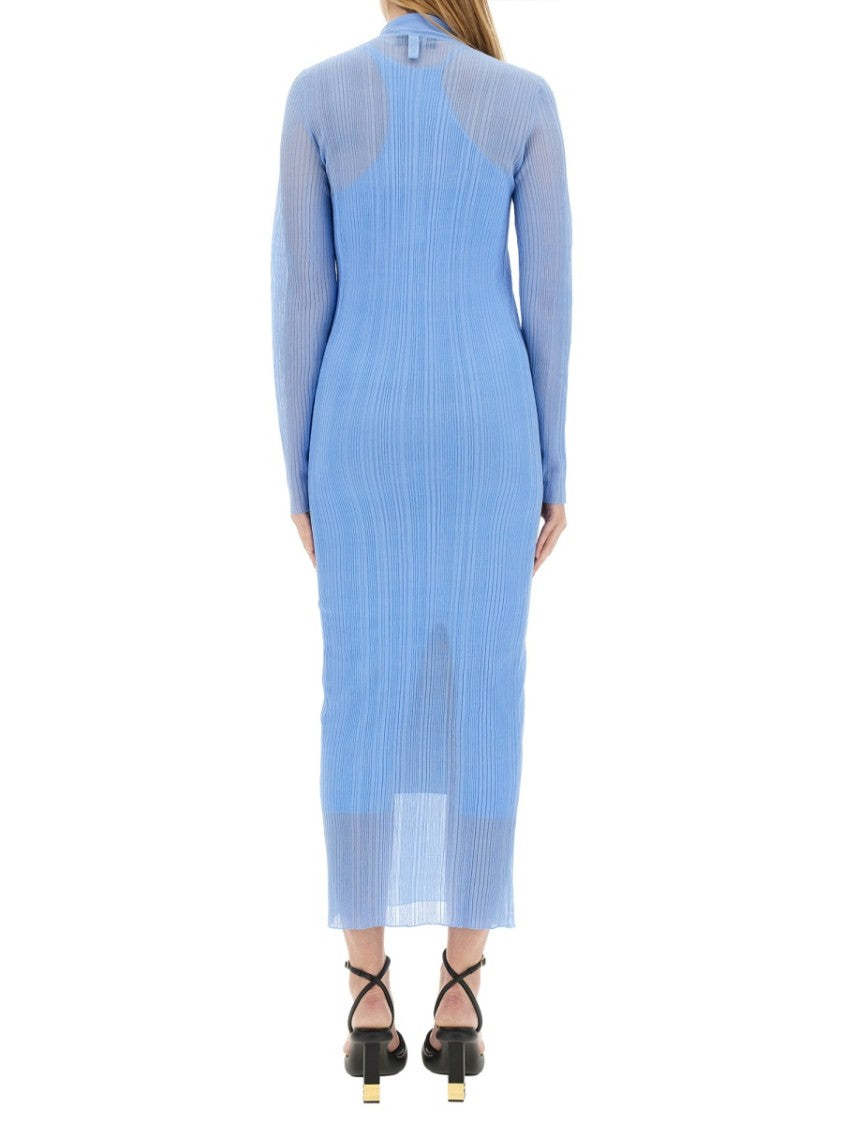 Fendi Ribbed Knit Midi Dress