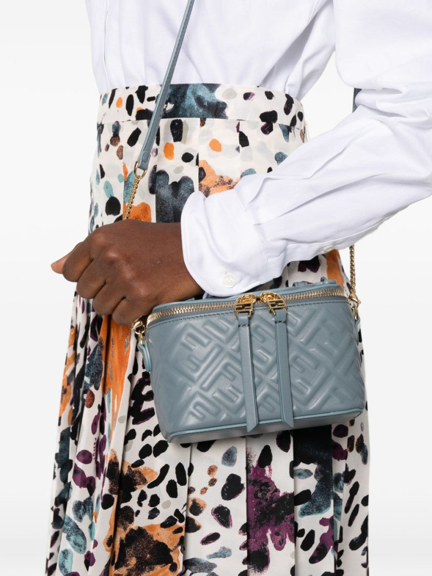 Fendi Quilted Mini-Bag With Gold-Tone Zipper