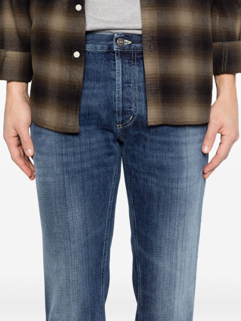 Dondup Blue Cotton Jeans