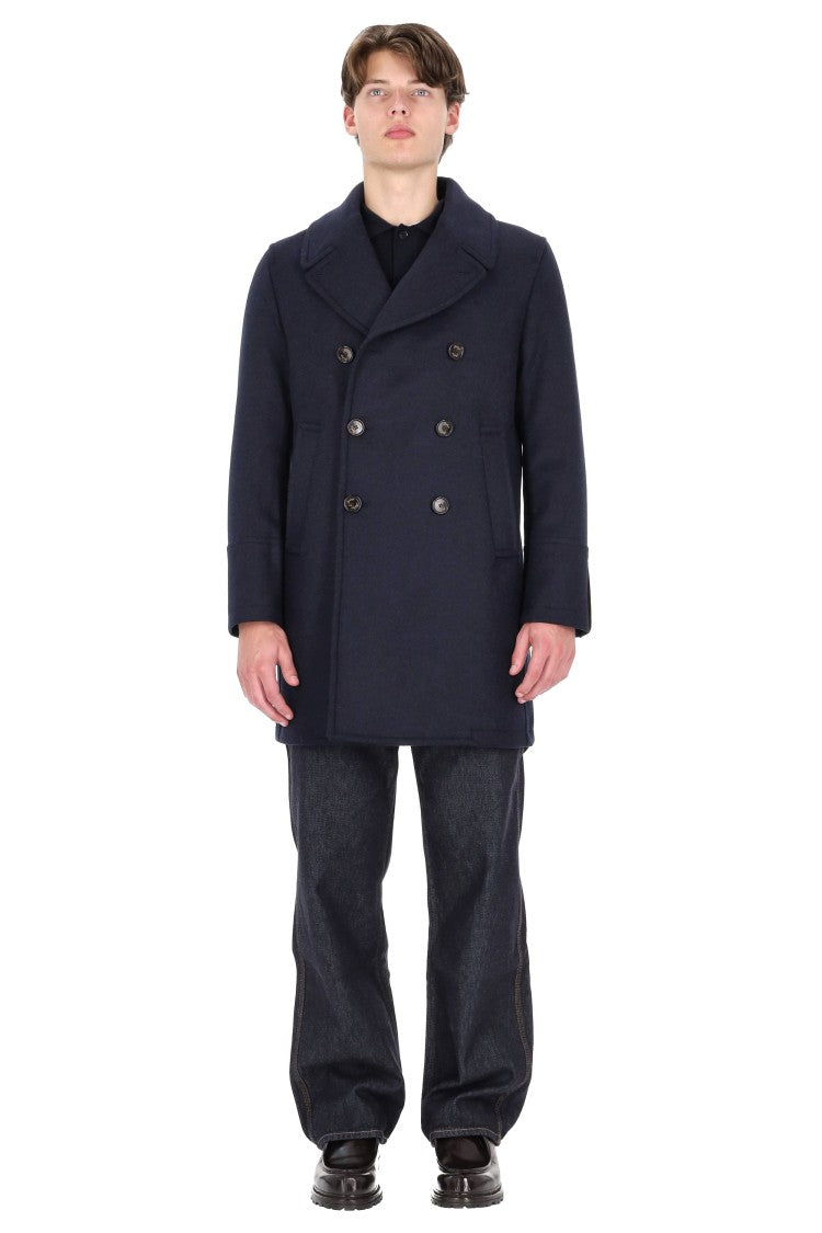 Sealup Loro Piana Wool Double-Breasted Peacoat