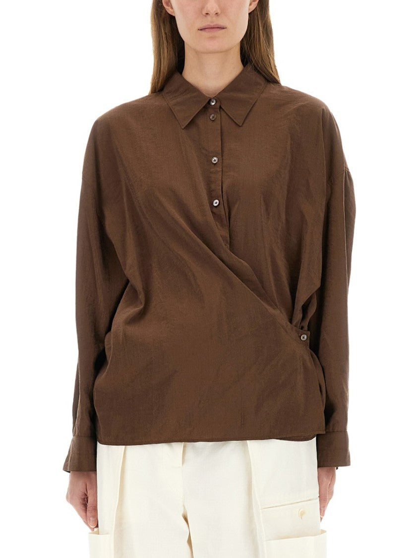 Lemaire Straight Twisted Collar Shirt