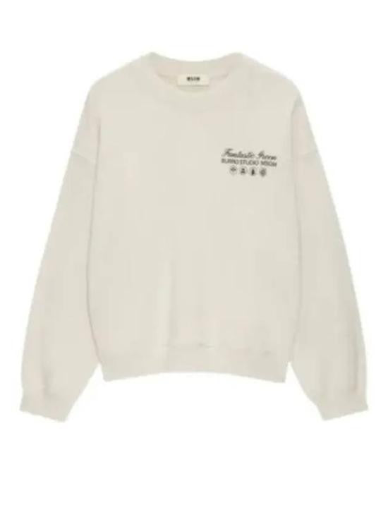 Msgm Relaxed-Fit Long-Sleeve Sweatshirt With Graphic Print