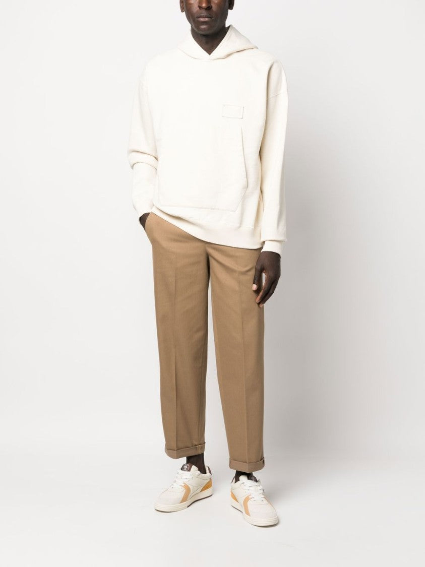 Golden Goose Tailored Beige Trousers With Straight Leg