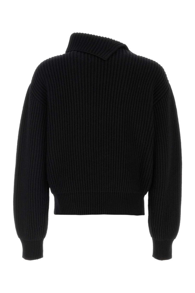 Jil Sander Black Wool Sweater