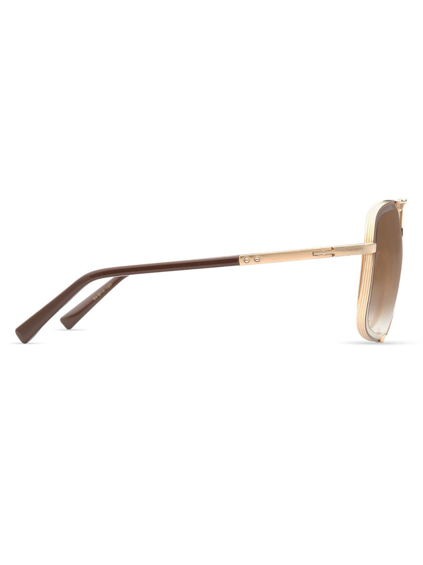 Dita Gold Mach/Fiv Rectangular Metal Sunglasses