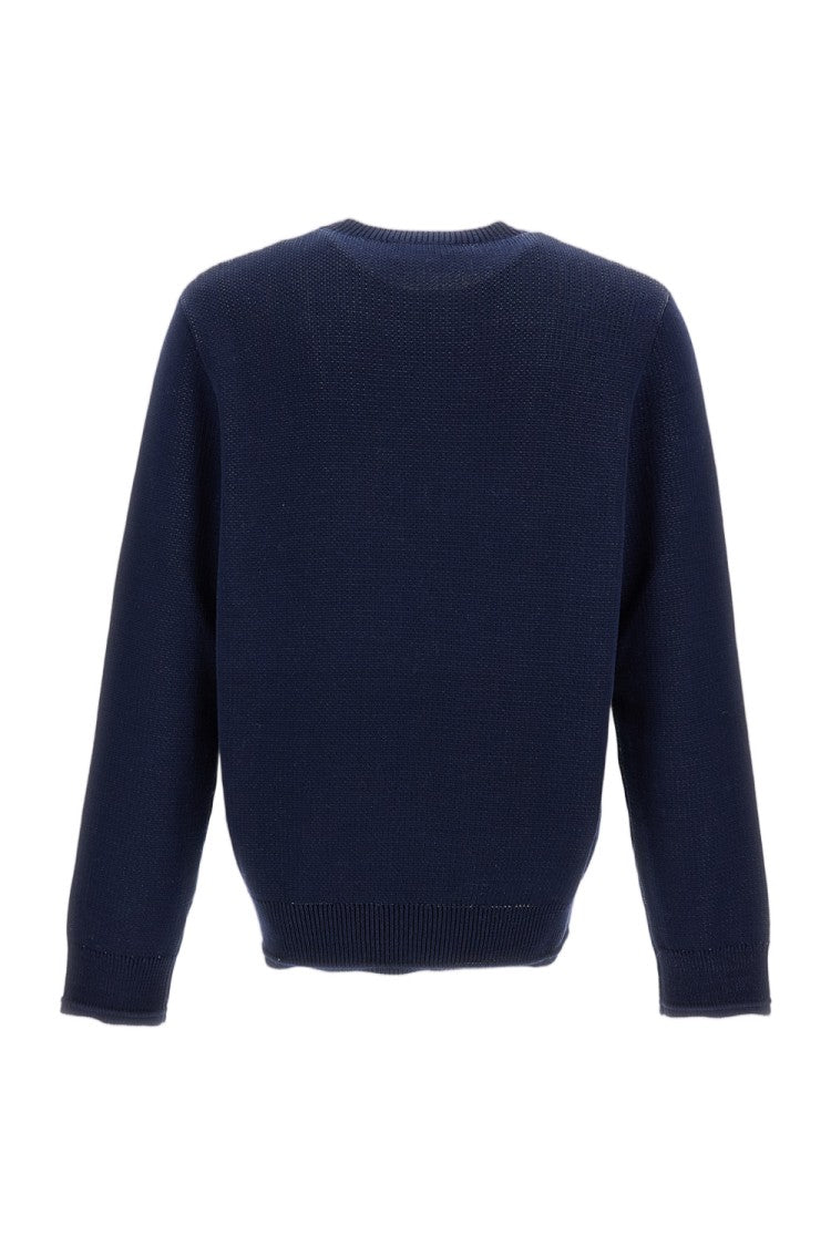 Givenchy Crewneck Sweater With Ottoman Detailing And Embroidered Logo