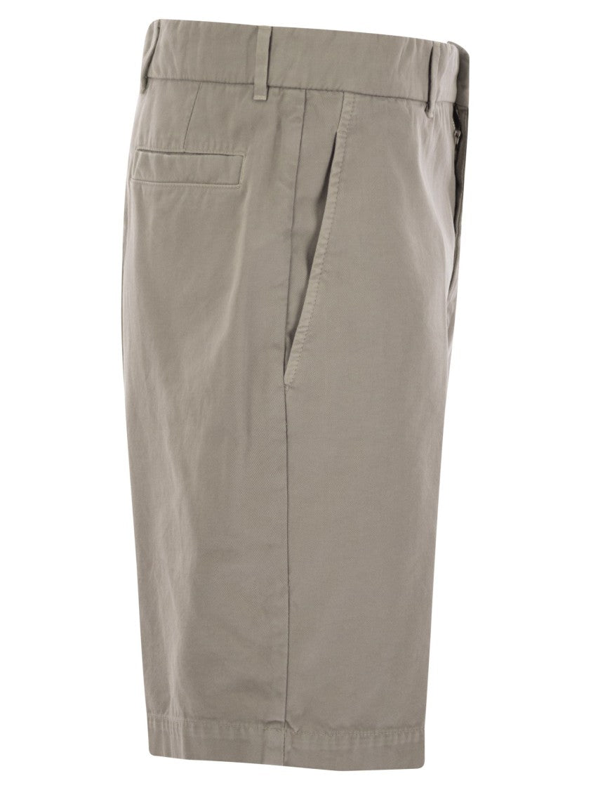 Brunello Cucinelli Cotton Gabardine Bermuda Shorts