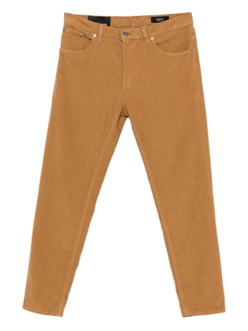 Dondup Straight-Leg Beige Jeans With Classic Five-Pocket Design