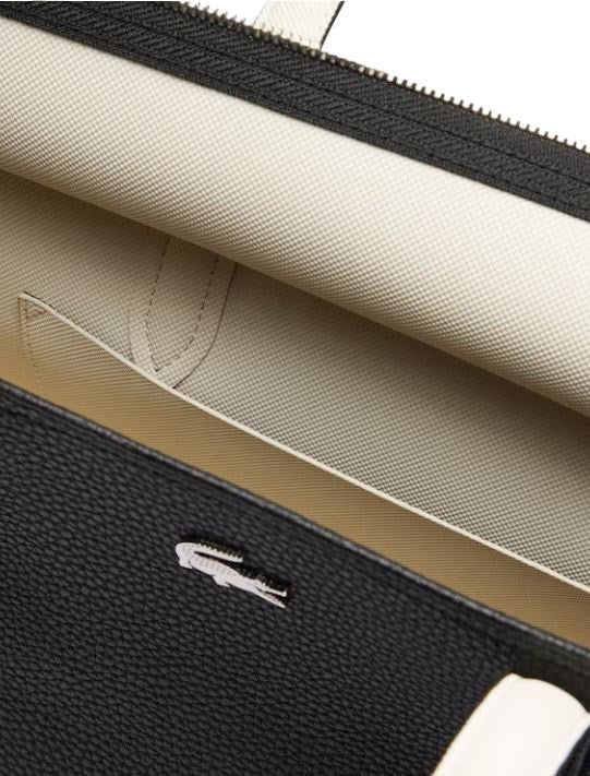 Lacoste Zip Shoulder Bag With Multiple Compartments