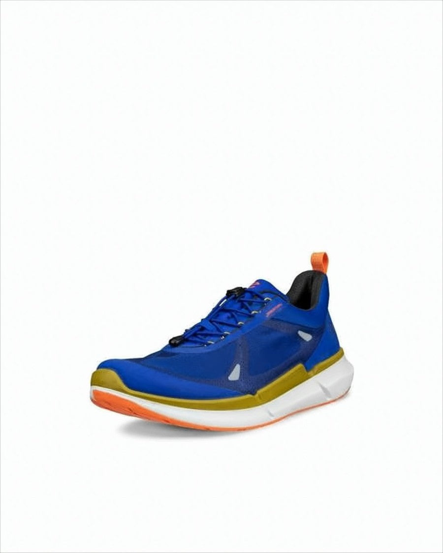 Ecco Sleek Blue Fabric Sneakers
