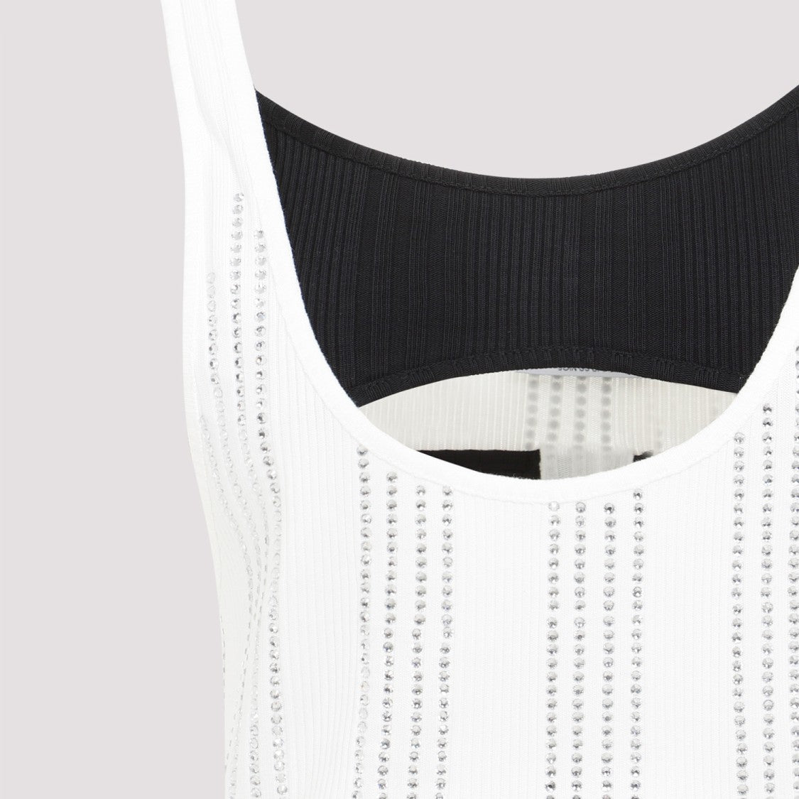 The Attico Flat Ribbed Jersey Tank Top