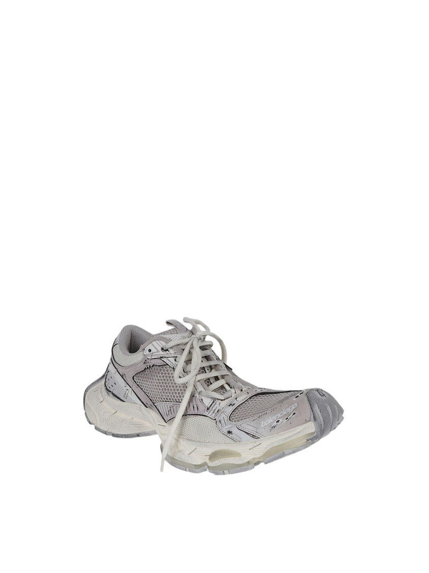 Balenciaga Futuristic Grey Stapler Sneakers With Sole Design