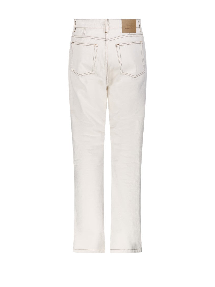 Ami Classic Straight-Leg Jeans With High Waist