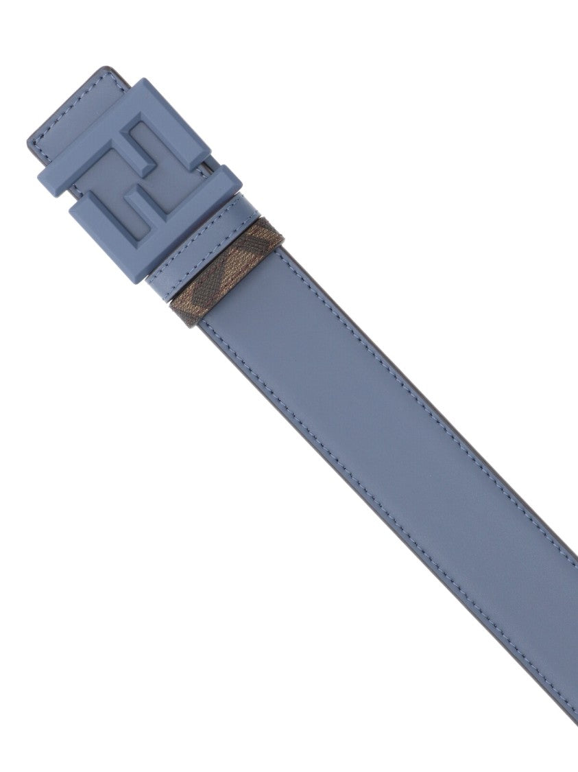 Fendi Reversible "Ff" Belt – Blue/Brown