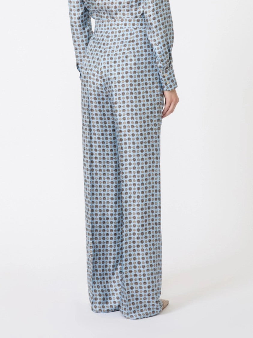 Max Mara Wide-Leg Pants With Circular Pattern