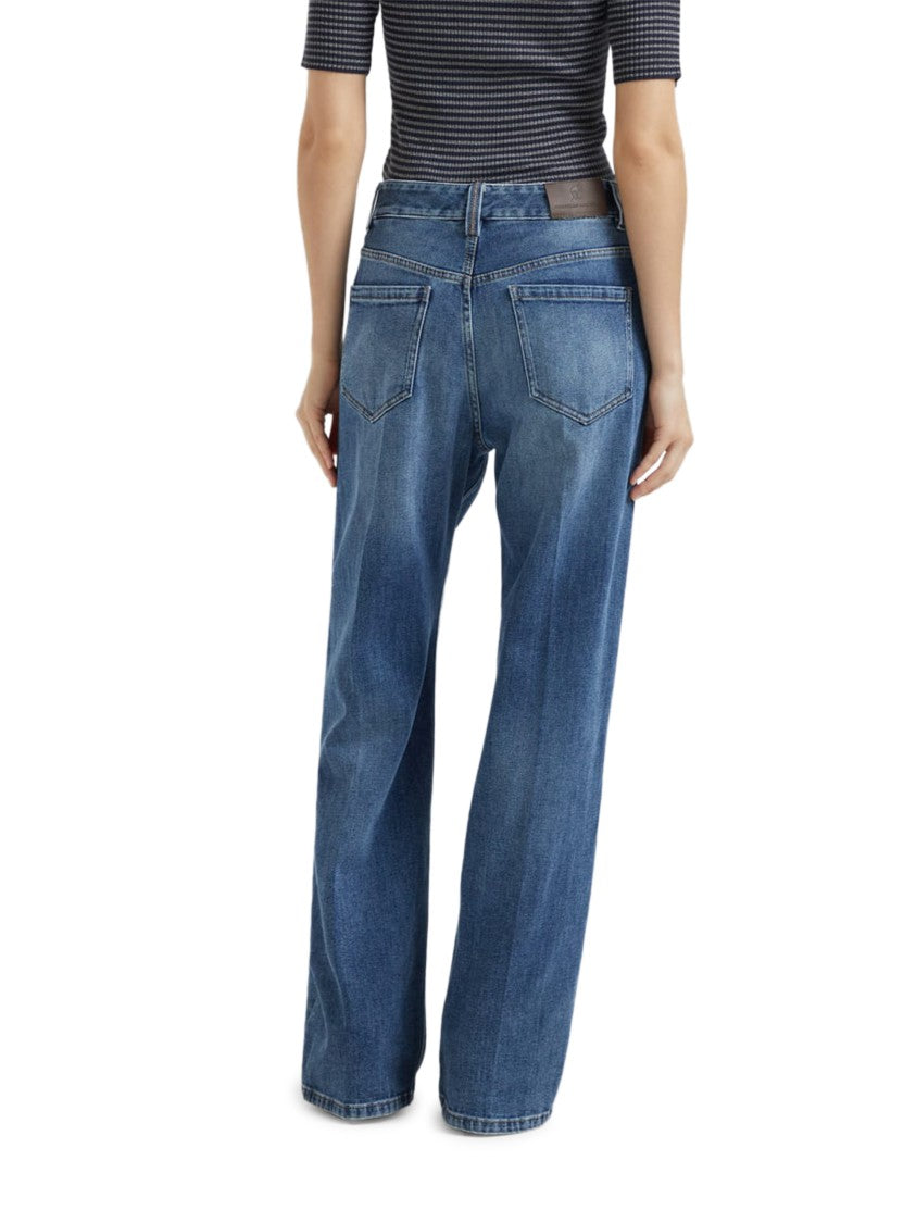 Brunello Cucinelli Wide-Leg Denim Pants