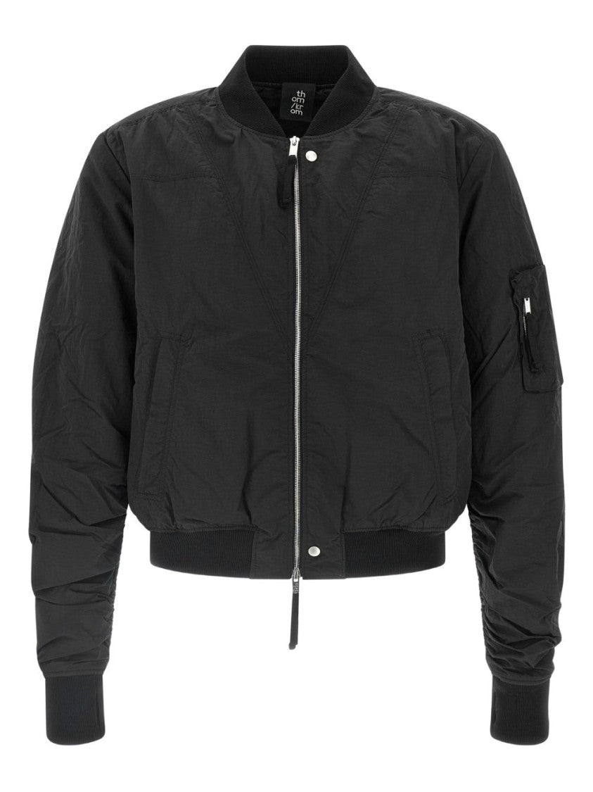 Thom Krom Cropped Padded Polyamide Jacket With Minimalist Design