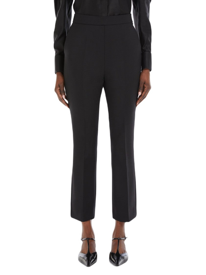 Max Mara Pure Wool Crêpe Slim Fit Trousers