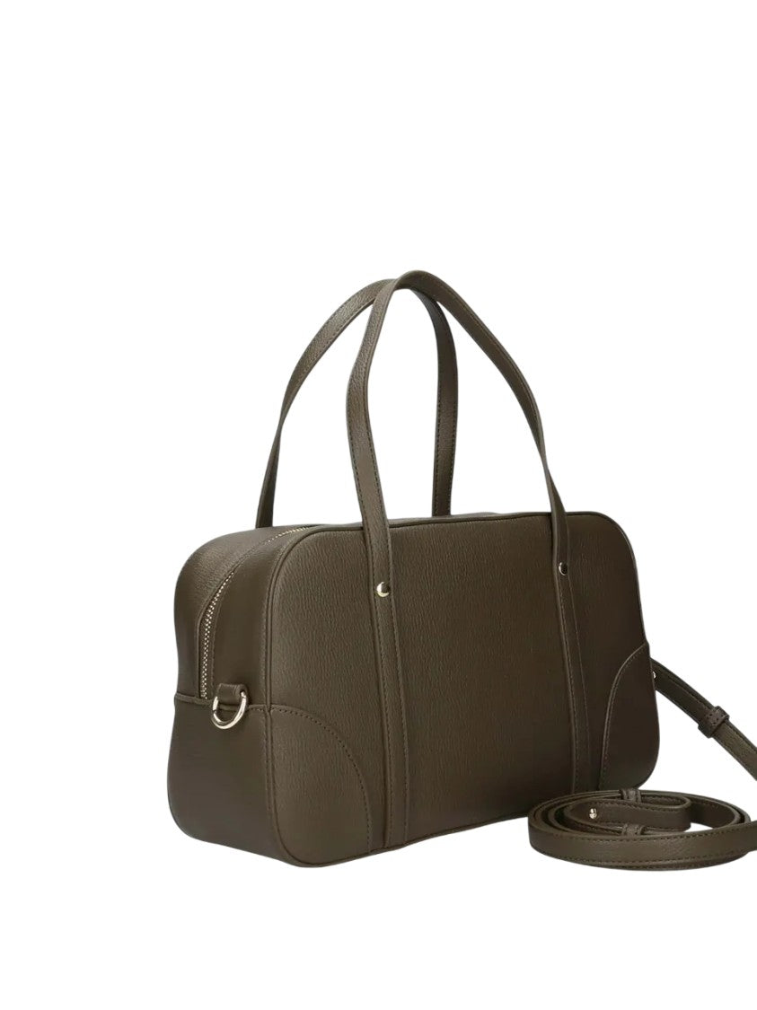 Armani Exchange Brown Rectangular Handbag Adjustable Strap Matte