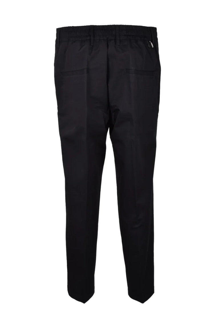 Low Brand Black Stretch Cotton Pants