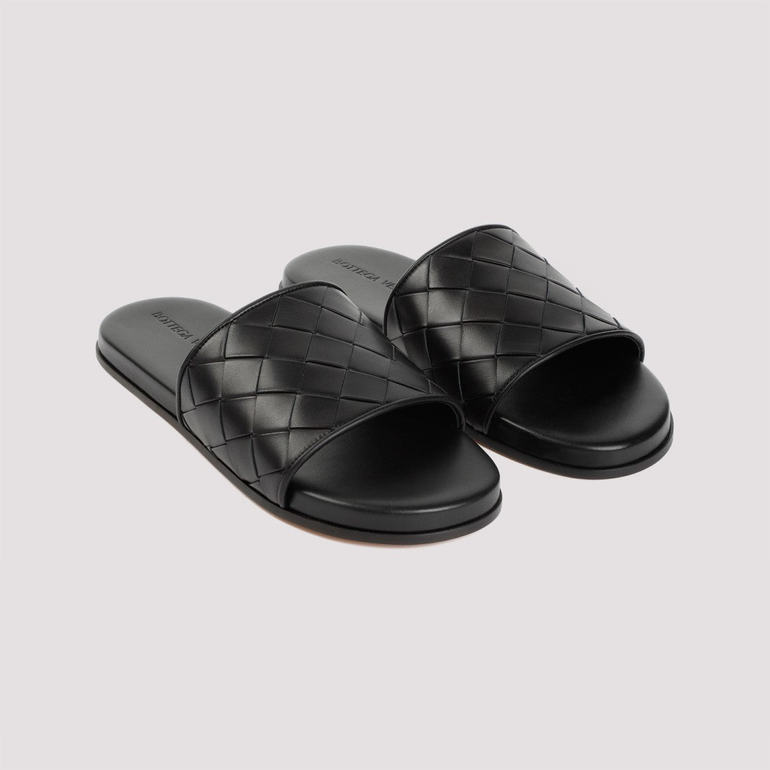 Bottega Veneta Sunday Black Lamb Leather Mules