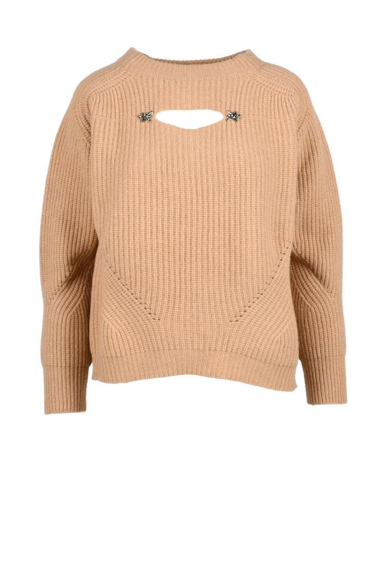 Anna Molinari Wool & Cashmere Sweater - Beige