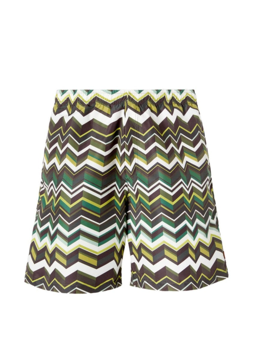 Missoni Multicolor Zigzag Patterned Missoni Shorts
