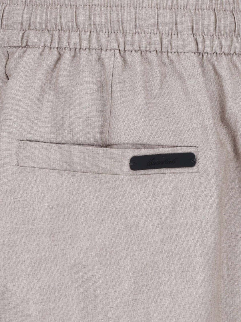 Fear Of God Essentials Grey Fabric Adjustable Waistband Wide-Leg Sweatpants