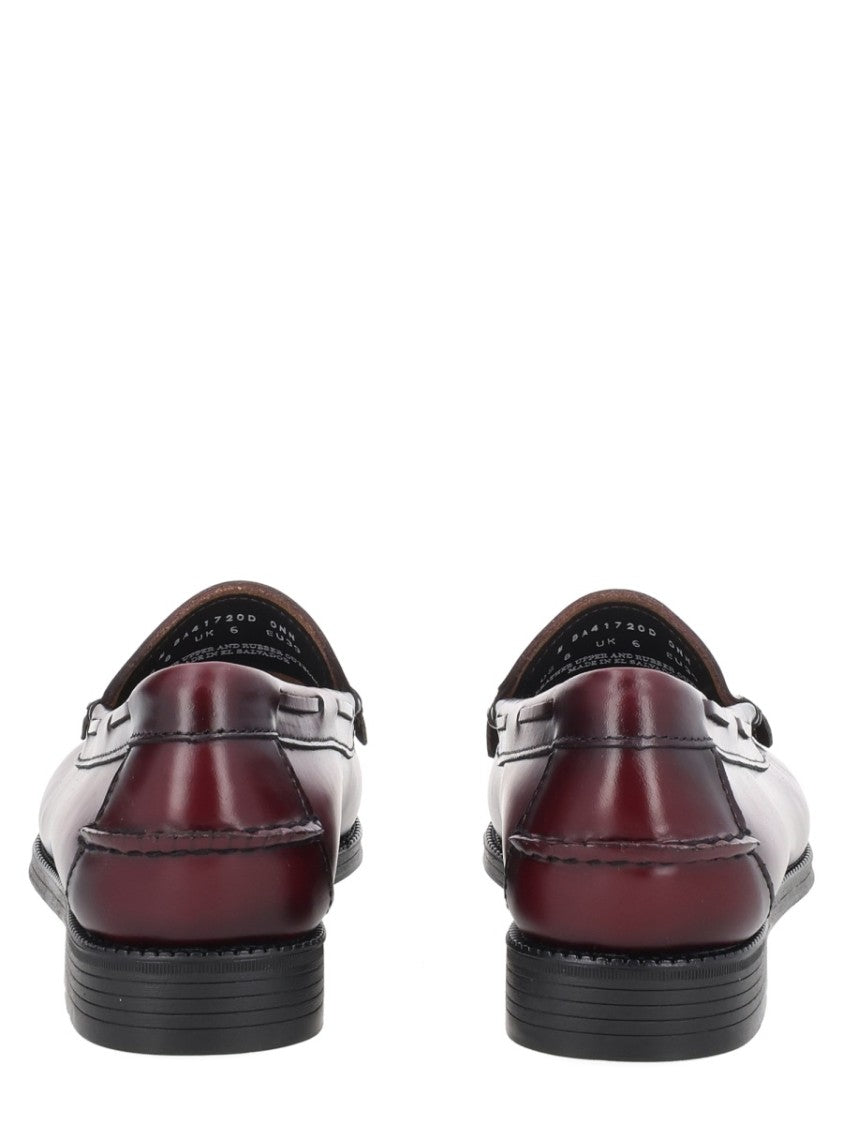 G.H. Bass Bordeaux Fringed Moc Toe Loafers