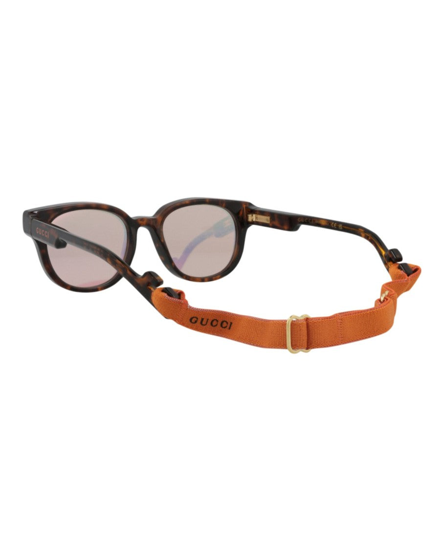 Gucci Round-Frame Tortoiseshell Sunglasses With Gradient Lenses