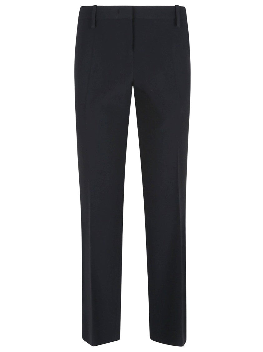 Ermanno Scervino Tailored Black Trousers With Straight Leg Design