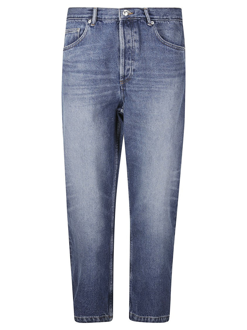 A.P.C. Medium Wash Wide Leg Jeans