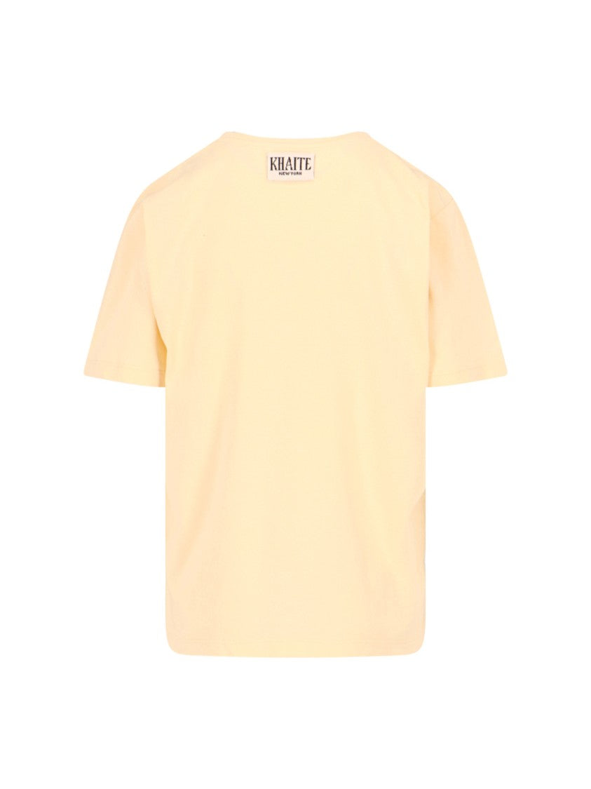 Khaite Logo T-Shirt – Yellow