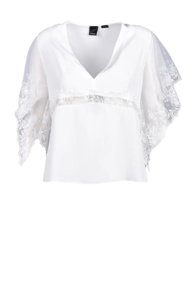 Pinko Silk Acetate Blouse White