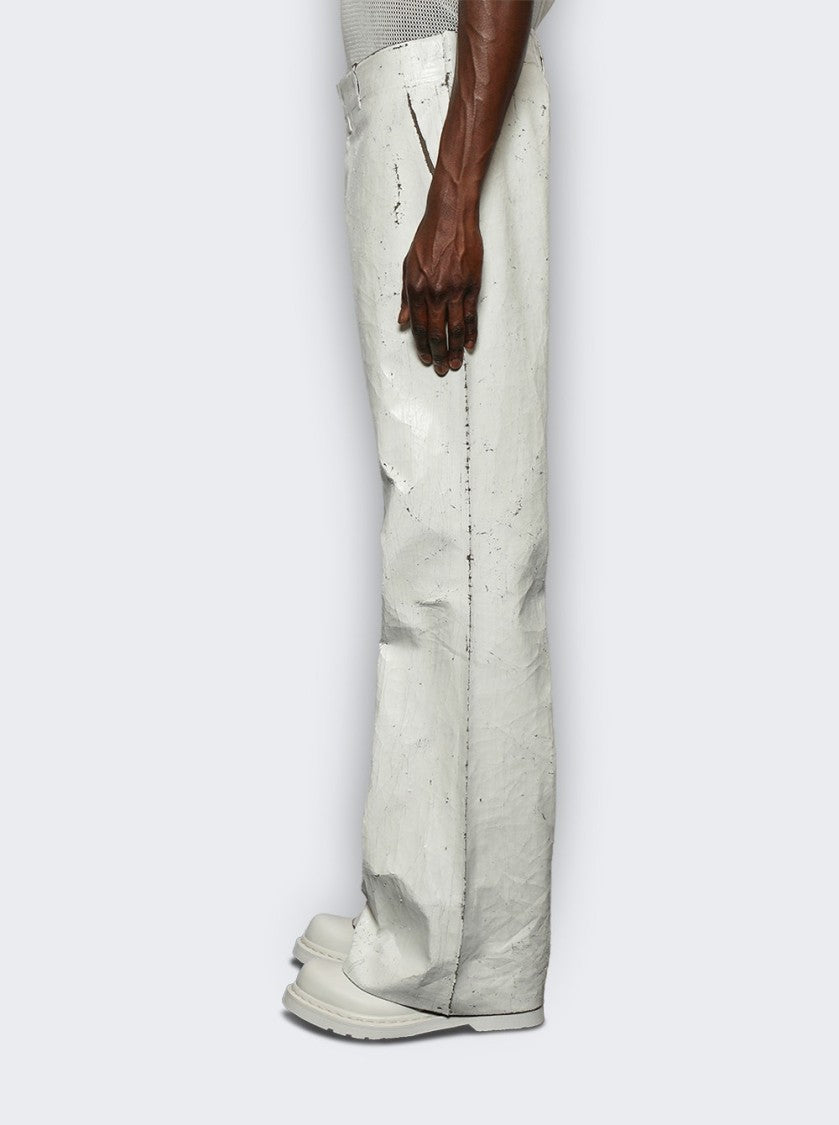 Mm6 By Maison Margiela Straight Leg Pants With Handpainted Treatment And Side Pockets