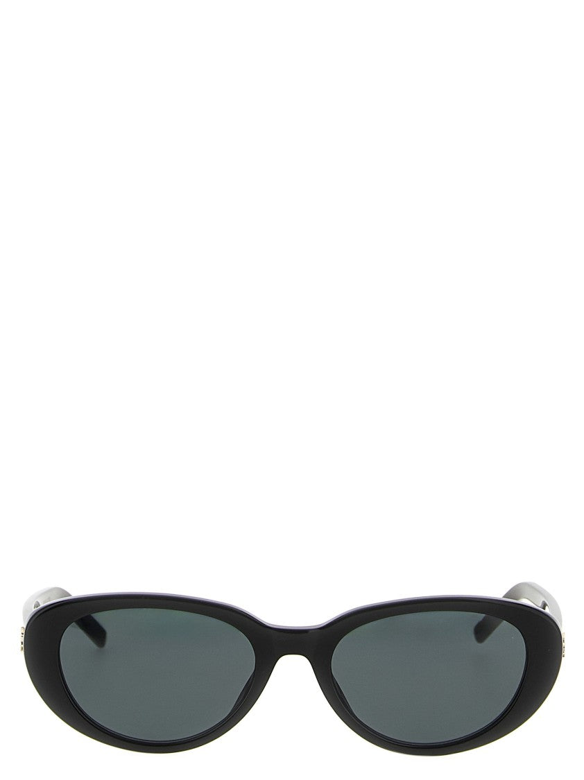 Saint Laurent Cat-Eye Acetate Frame Sunglasses With Dark Nylon Lenses
