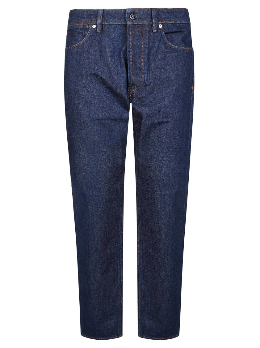Stone Island Indigo Denim Rised Finish Trousers