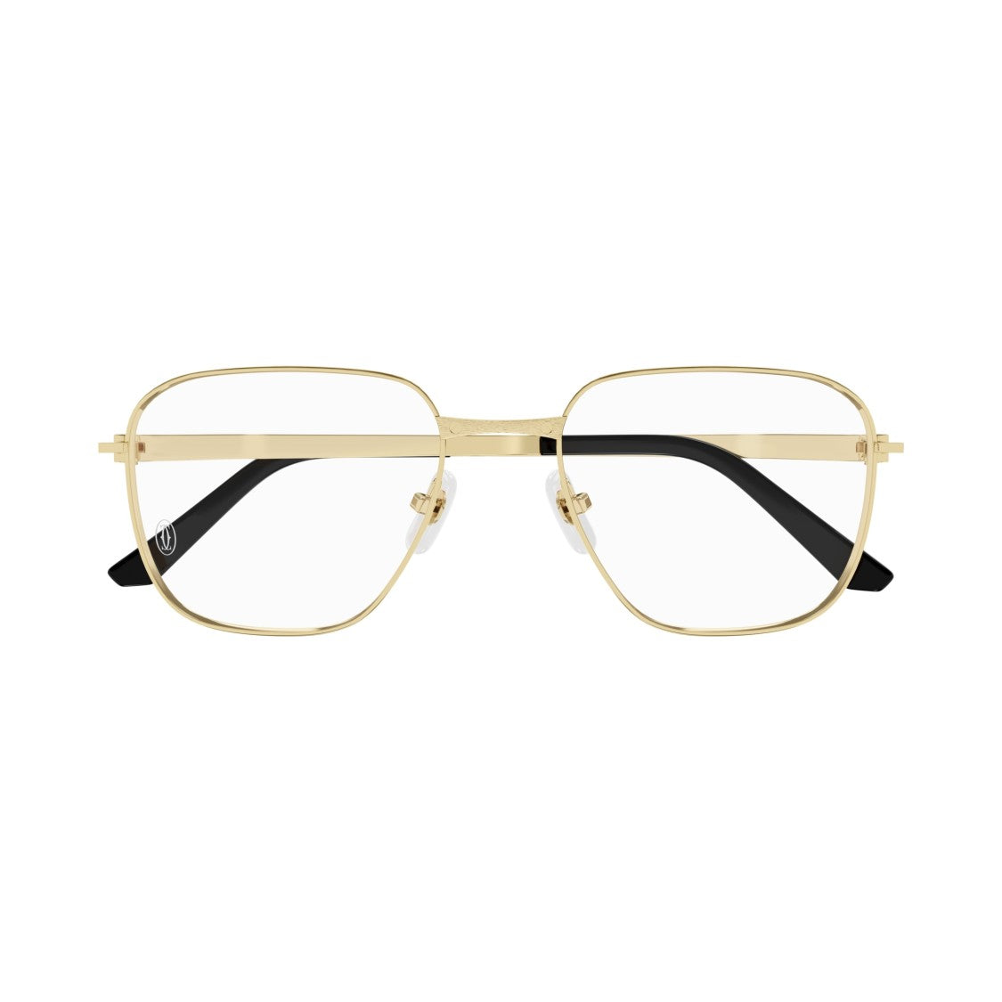Cartier Ct0553o Square Shape Gold-Toned Titanium Eyeglasses