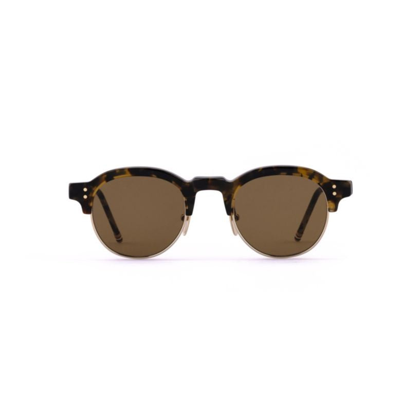 Thom Browne Ues920a Round Tortoiseshell Sunglasses